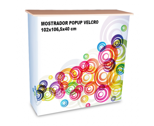 Mostrador popup con velcro