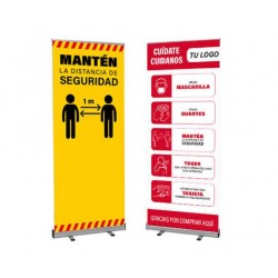 Roll Ups y carteles informativos del Coronavirus